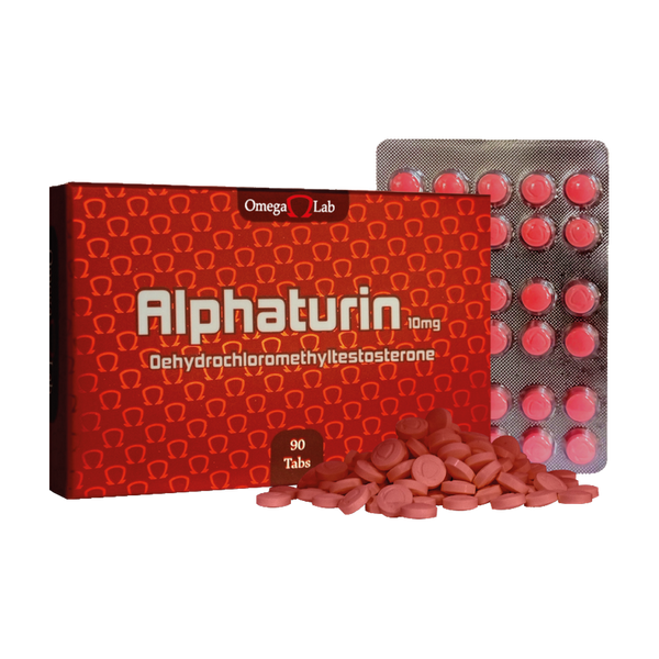 Clorodehidrometiltestosterona 10 mg Alphaturin 90 Tabletas - OMEGA LAB