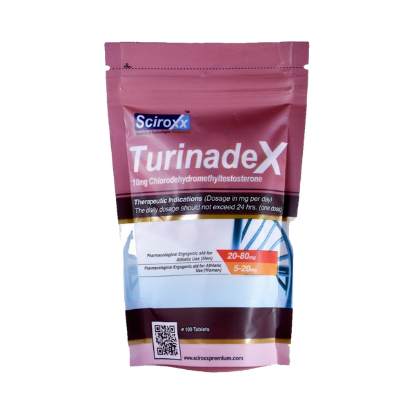 Clorodehidrometiltestosterona 10 mg Turinadex 100 Tabletas - SCIROXX