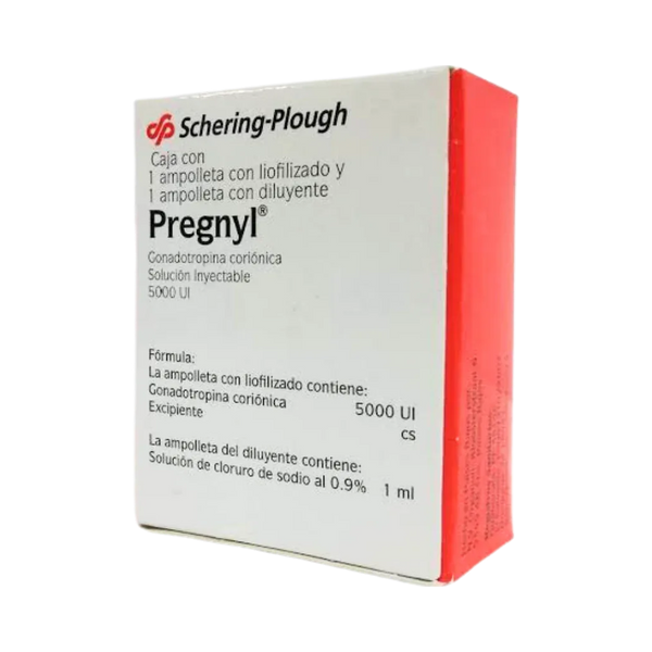 HCG Gonadotropina 5000UI Pregnyl - SCHERING-PLOUGH 1ml