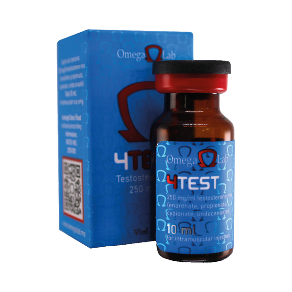 Mezcla de 4 ésteres de Testosterona 250 mg/ml 4 Test Vial 10 ml - OMEGA LAB