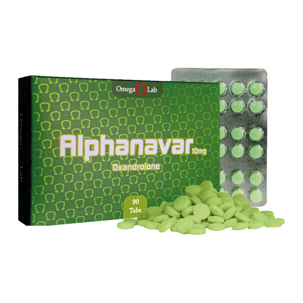 Oxandrolona 10 mg Alphanavar 90 Tabletas - OMEGA LAB