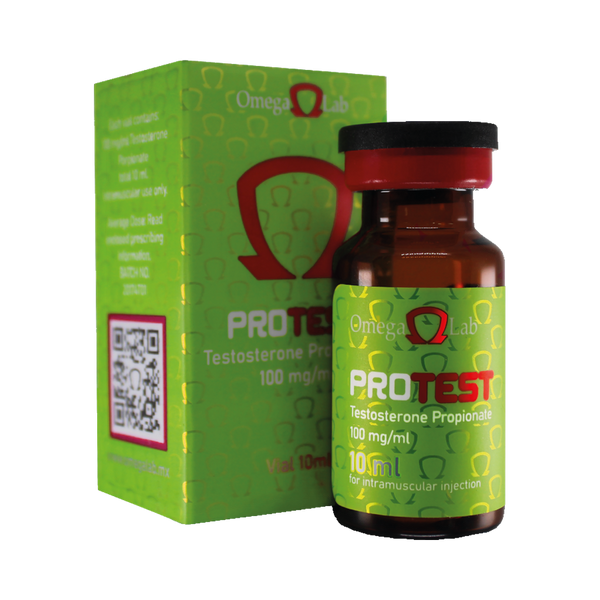 Propionato de Testosterona 100 mg/ml Pro-Test Vial 10 ml - OMEGA LAB