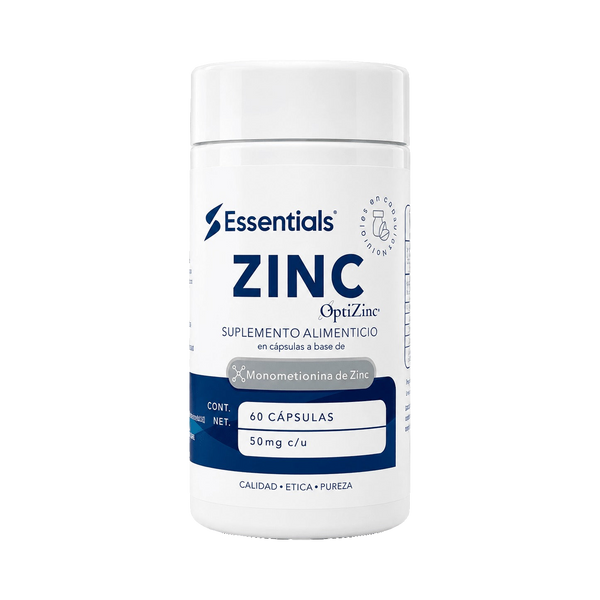 Zinc OptiZinc 50mg 60 Cápsulas - ESSENTIALS