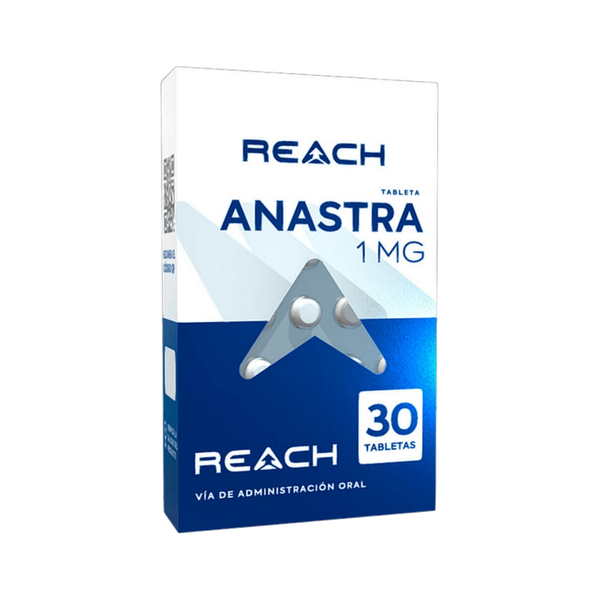 Anastrozol 1 mg Anastra 1 30 Tabletas - REACH PHARMACEUTICAL